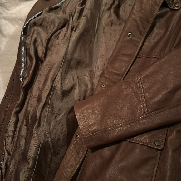 Brown leather Danier jacket - Picture 6 of 7